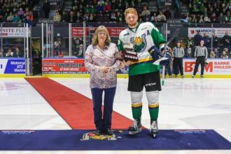 Connor Punnett, formerly of the Barrie Colts in the OHL.