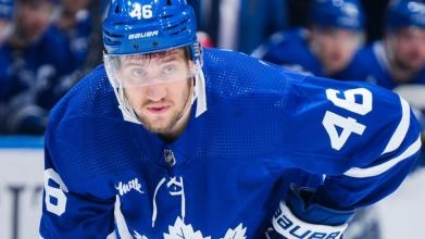 Toronto Maple Leafs defenceman Ilya Lyubushkin