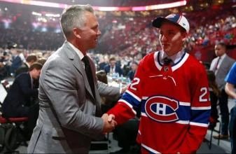 Martin St-Louis et Lane Hutson