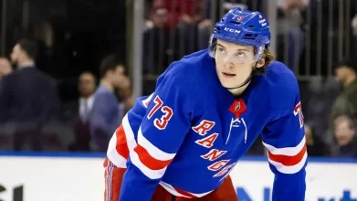 New York Rangers forward Matt Rempe