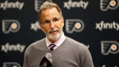 John Tortorella, Head Coach of the Philadelphia Flyers.