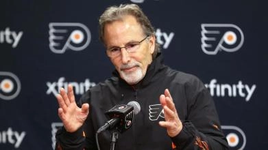 John Tortorella, Head Coach of the Philadelphia Flyers.