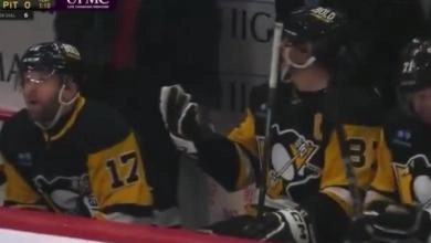 Sidney Crosby during a game with the Pittsburgh Penguins