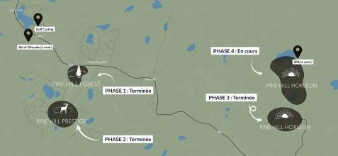 Les 4 phases du Domaine Pine Hill dans les Laurentides