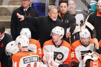 John Tortorella coached a Philadelphia Flyers game.