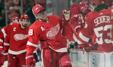 Andrew Copp of the Detroit Red Wings.