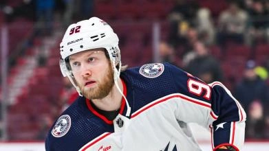 Alex Nylander of the Columbus Blue Jackets.