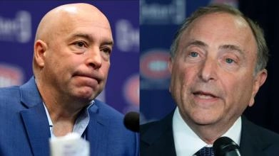 Kent Hughes et Gary Bettman