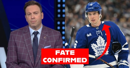 Toronto Maple Leafs forward Mitch Marner with Elliotte Friedman