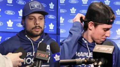 Auston Matthews, Maple Leafs de Toronto, Point de presse