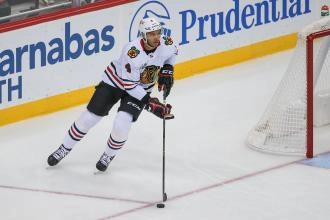 Seth Jones in action with the Chicago Blackhawks.
