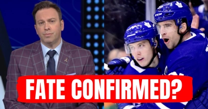 Elliotte Friedman with Mitch Marner and John Tavares