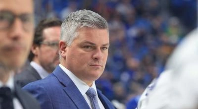 New Jersey Devils head coach Sheldon Keefe