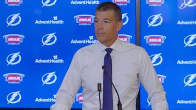 Tampa Bay Lightning general manager Julien Brisebois