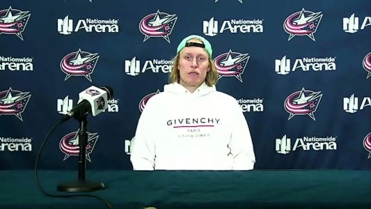 Patrik Laine of the Columbus Blue Jackets.