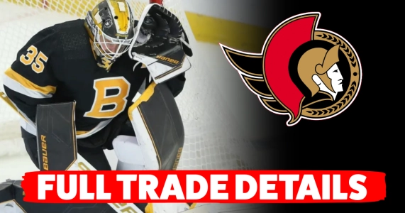 Boston Bruins goaltender Linus Ullmark