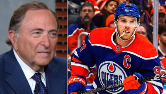 Gary Bettman et Connor McDavid