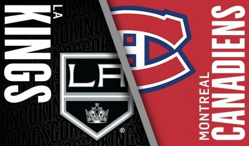 Montreal Canadiens and LA Kings logos