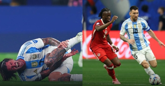 Canada vs Argentina at the Copa soccer tournament