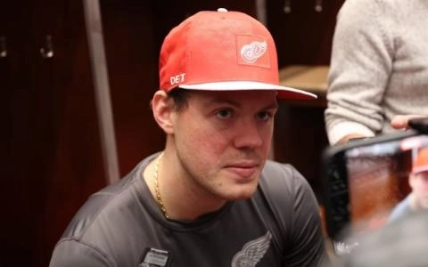 Detroit Red Wings forward Daniel Sprong