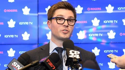 Kyle Dubas, former Toronto Maple Leafs General Manager.