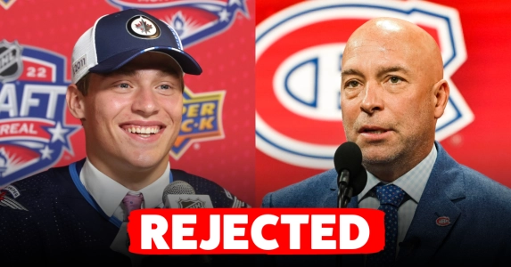 Winnipeg Jets prospect Rutger McGroarty and Kent Hughes