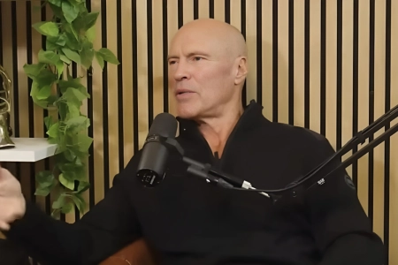 Former NHL forward Mark Messier doing an interview