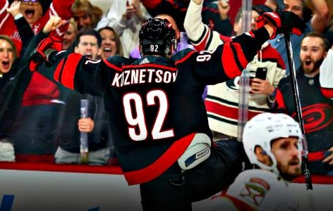 Evgeny Kuznetsov of the Carolina Hurricanes.