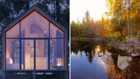 Photo mini-maison et Lac &agrave; Matte