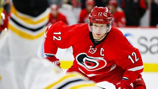Eric Staal with the Carolina Hurricanes.