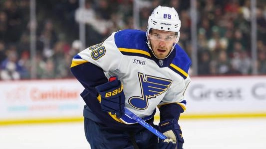 Pavel Buchenevich of the St. Louis Blues.