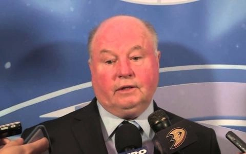 Bruce Boudreau after being relieved of his Anaheim coaching duties