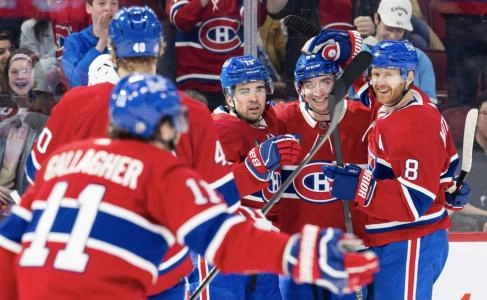 Brendan Gallagher, Joel Armia, Alex Newhook, Logan Mailloux, Mike Matheson