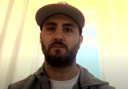 NHL defenseman Kevin Shattenkirk doing an interview