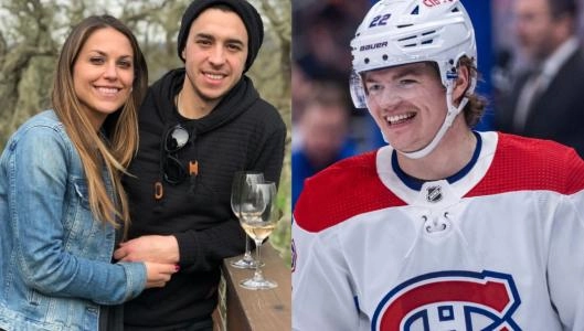 Johnny Gaudreau, Meredith Gaudreau, Cole Caufield