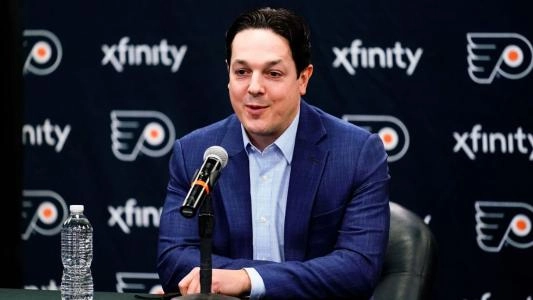 Danny Briere, General Manager of the Philadelphia Flyers.