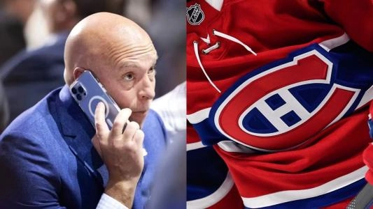 Kent Hughes au t&eacute;l&eacute;phone, Canadiens de Montr&eacute;al