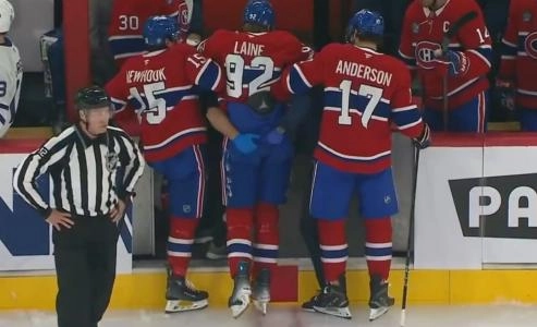 Patrik Laine, blessure, Canadiens de Montr&eacute;al