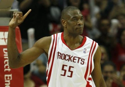 Dikembe Mutombo with the Houston Rockets