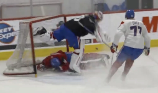 Mike Matheson, Cayden Primeau, Kirby Dach