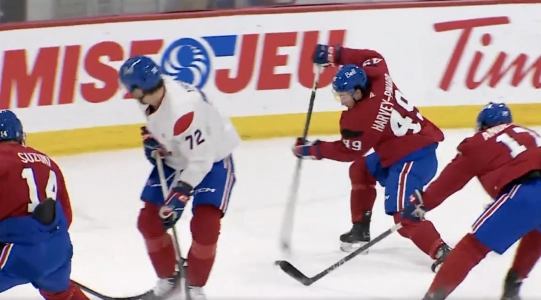 Rafa&euml;l Harvey-Pinard, Nick Suzuki, Arber Xhekaj, Josh Anderson