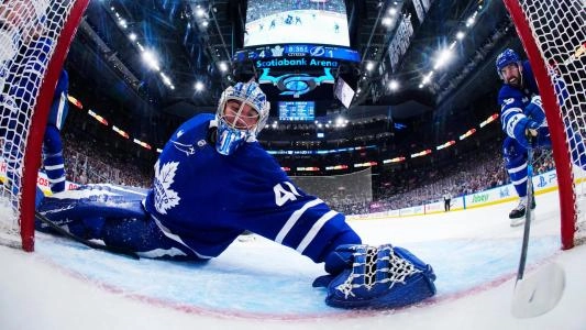 Toronto Maple Leafs goalie Anthony Stolarz