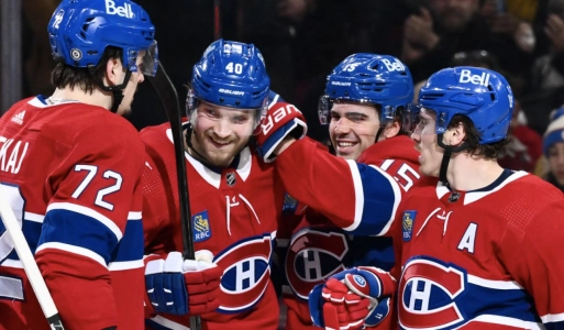 Arber Xhekaj, Joel Armia, Alex Newhook, Brendan Gallagher