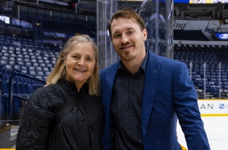 Brendan Gallagher et sa m&egrave;re
