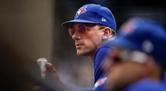 Chris Bassitt on the mound for the Blue Jays