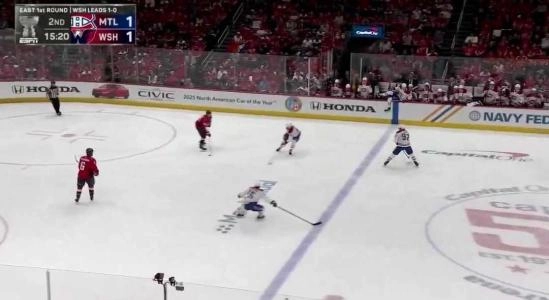 Photo of Canadiens players and Capitals players Photo of Canadiens players and Capitals players