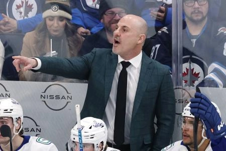 Vancouver Canucks head coach Rick Tocchet.