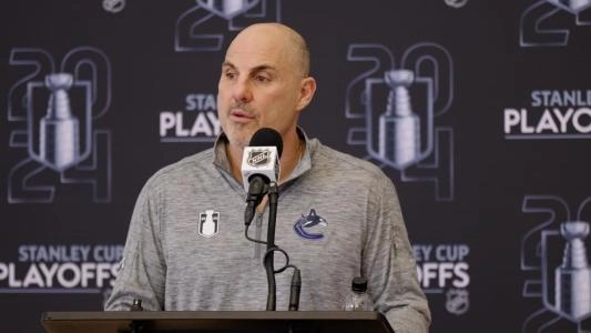 Vancouver Canucks head coach Rick Tocchet.