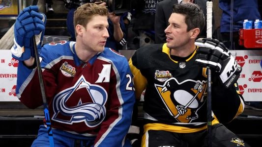 Sidney Crosby and Nathan MacKinnon