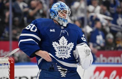 Toronto Maple Leafs goalie Joseph Woll